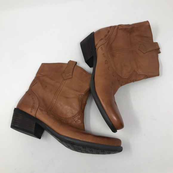 Franco Sarto Size 8.5 M window2 brown ankle boot leather really nice. - Picture 4 of 8